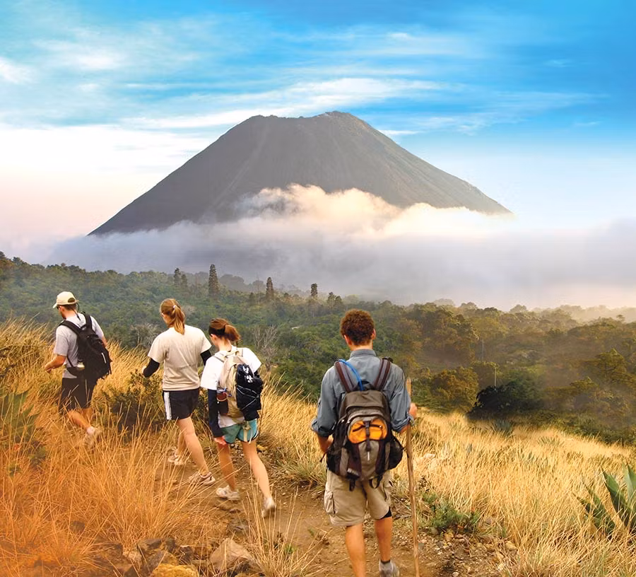 Ruta de los volcanes en El Salvador.
