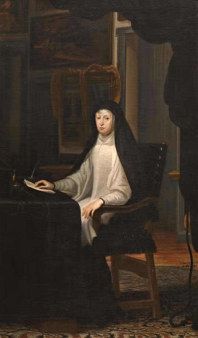 ‘Mariana de Austria, reina regente’. Juan Carreño de Miranda. Hacia 1670. Museo Nacional del Prado.