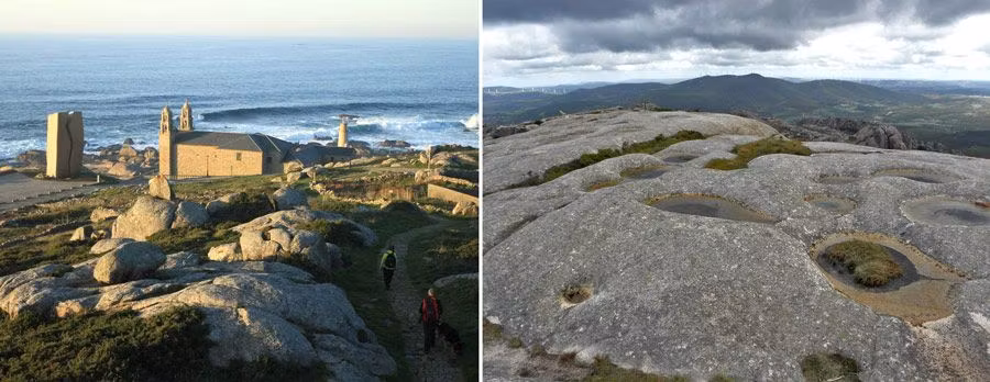 Santuario de la Virgen de la Barca y Camiño dos Faros