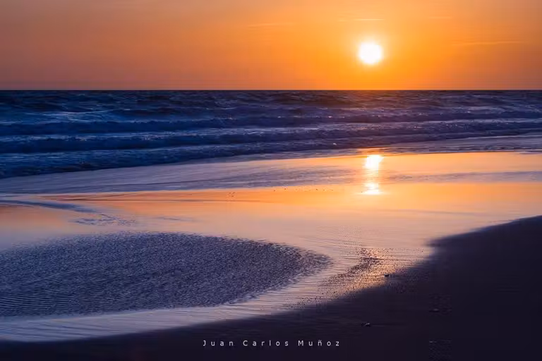 Atardecer en playa del Arenosillo.