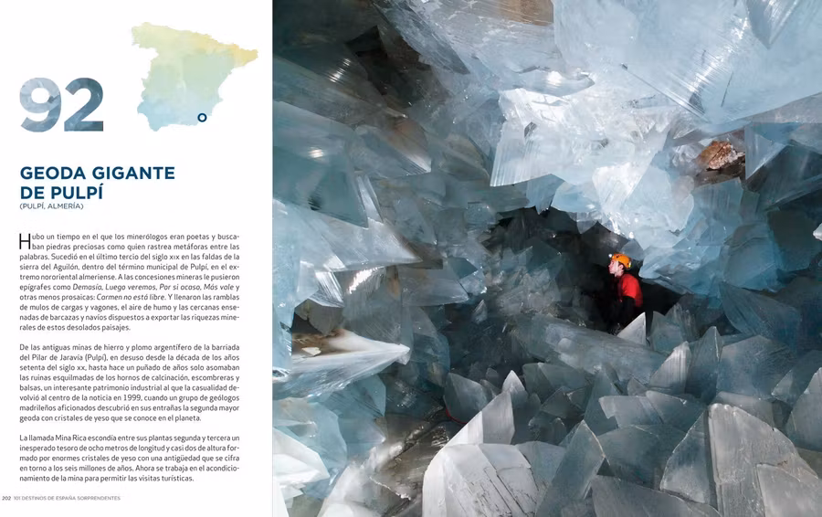 101 Destinos de España sorprendentes, geoda de pulpí