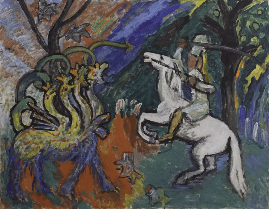 Lucha contra el dragón, de Gabriele Munter