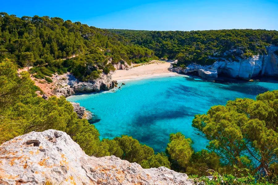 Cala Mitjana, playas, menorca, calas, viajes