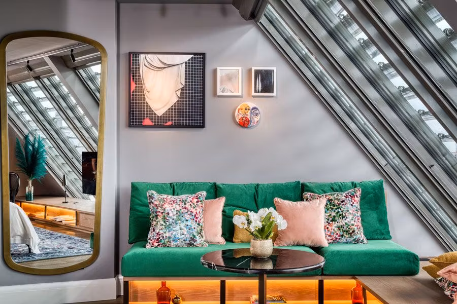 Decoración de una Loft Room.