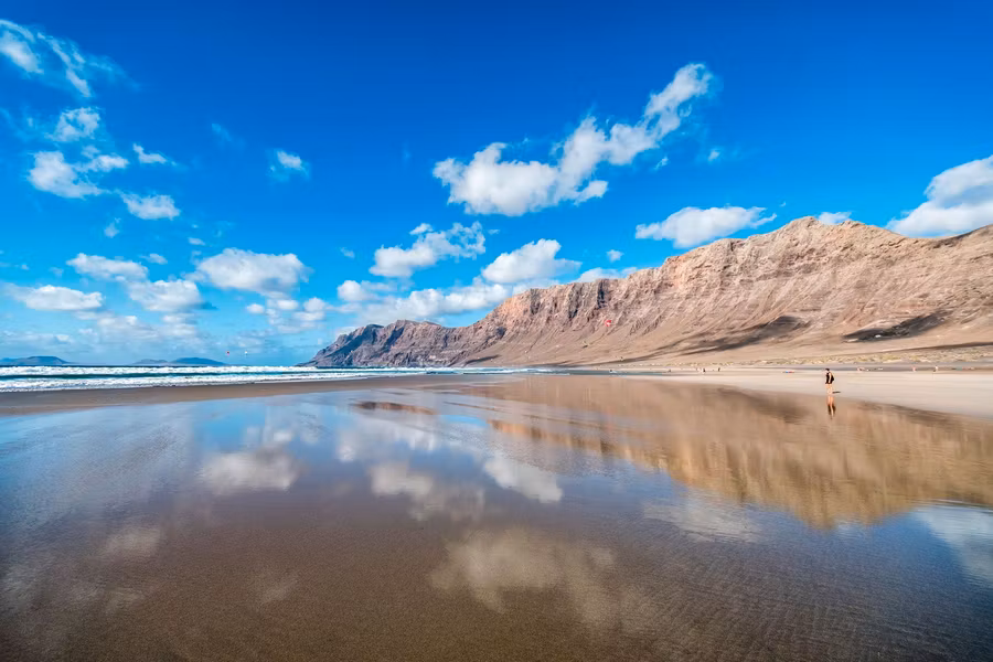 playa de famara plan en lanzarote