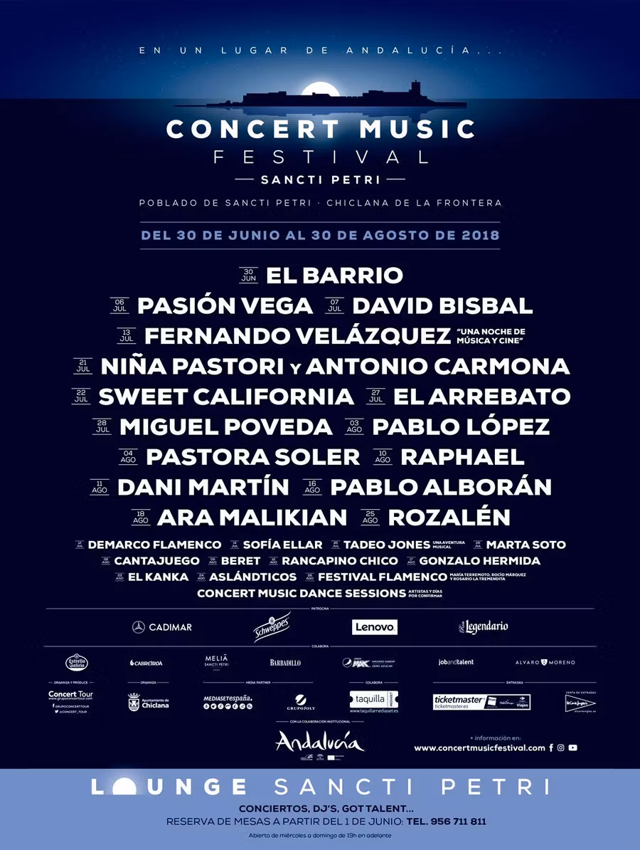 Concert Music Festival Sancti Petri (Chiclana, Cádiz)