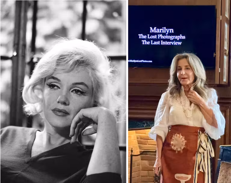 Izq. Marylin. © 1962 MM LLC (Allan Grant). Dcha. Comisaria Cristina Carrillo © Pepa García.