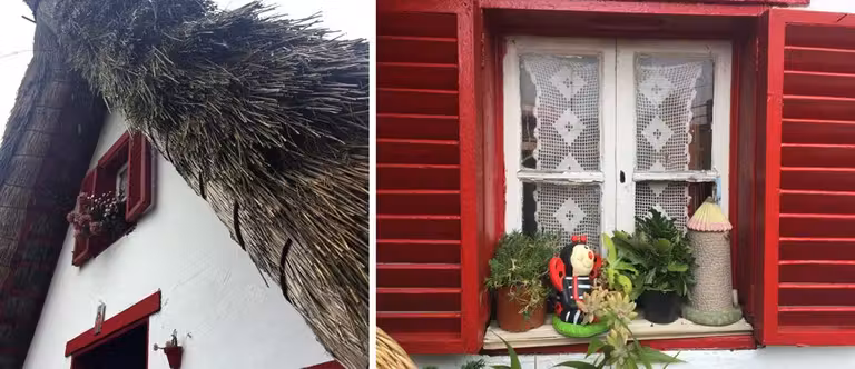 Viviendas típicas de Santana con tejado de paja