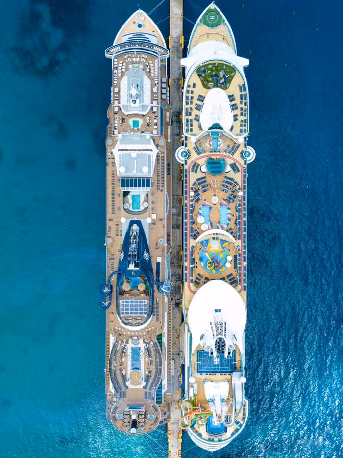 Cubierta superior de royal caribbean