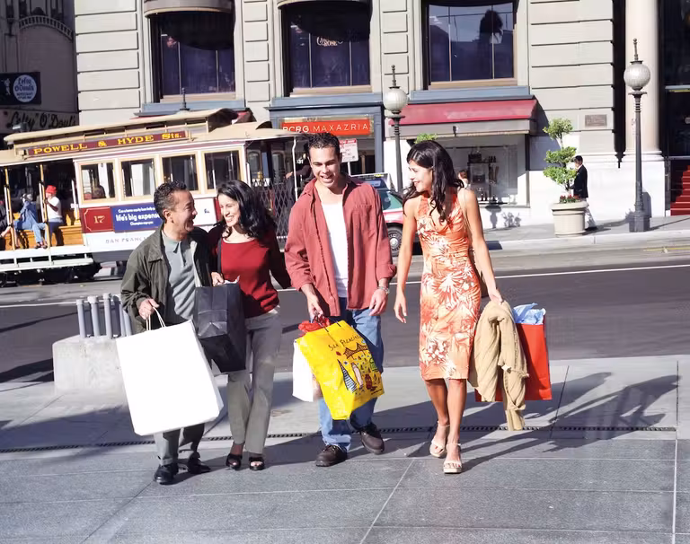 Shopping en Union Square, en San Francisco.