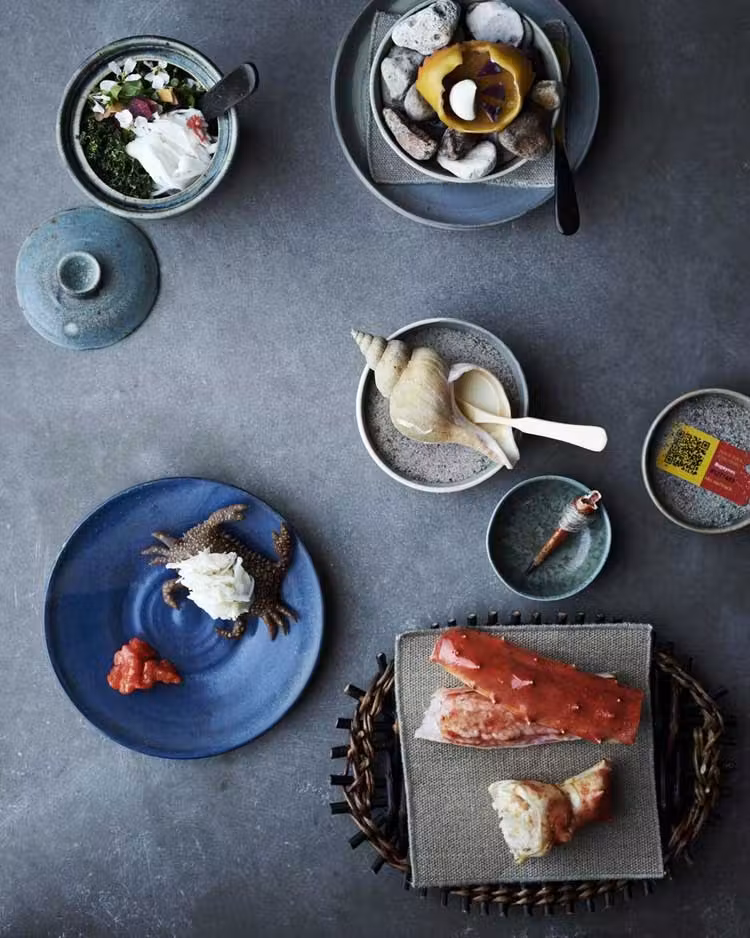 Comida de la Restaurante Noma en Copenhague