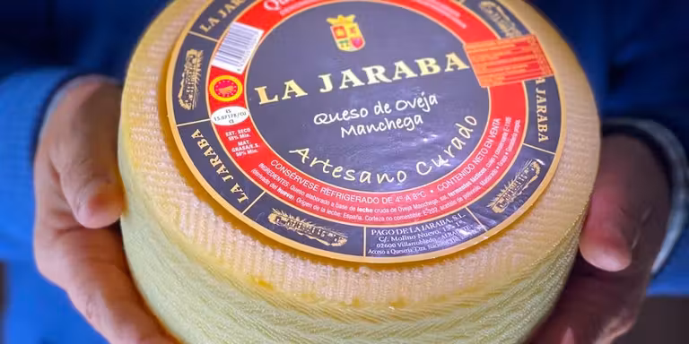 Queso manchego de la Finca La Jaraba.