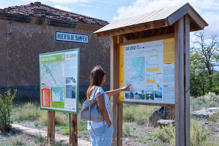 Indicaciones para hacer la Ruta de la Vía Verde del Zafán.