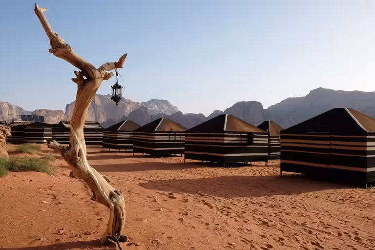 campamento desierto de Wadi Rum jordania