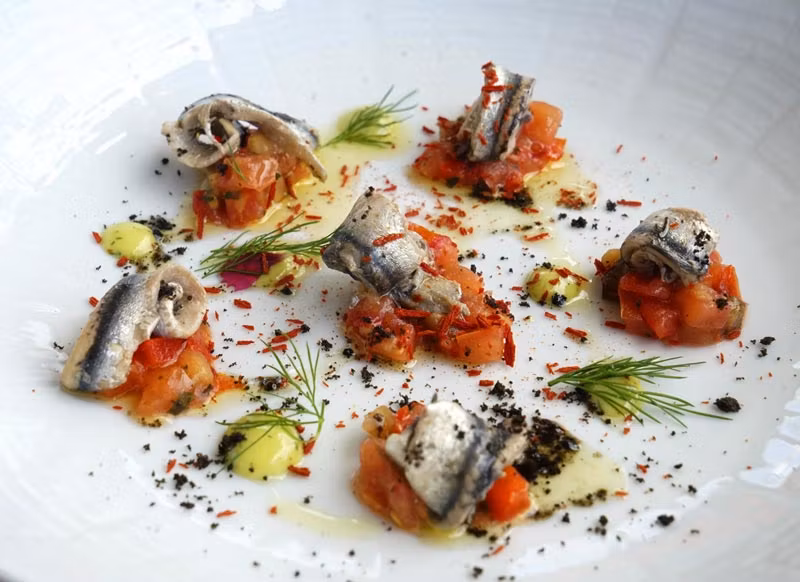 Las anchoas del restaurante Le Fanal.