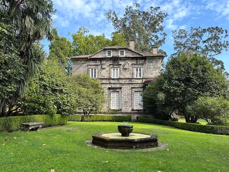 Un idílico rincón del Pazo de Rubianes.