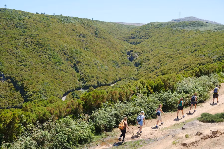 Zona de acceso a la Levada das 25 Fontes.