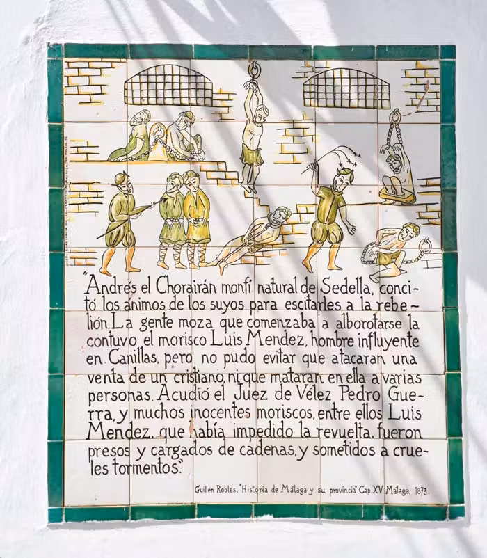 Azulejo número 3 de Frigiliana.