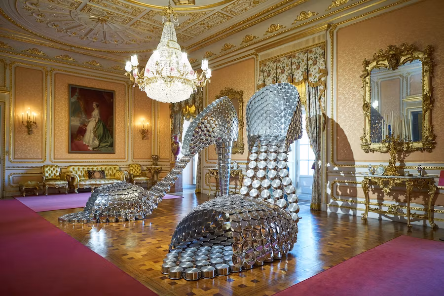 Marilyn, escultura de Joana Vasconcelos en el Palacio de Liria