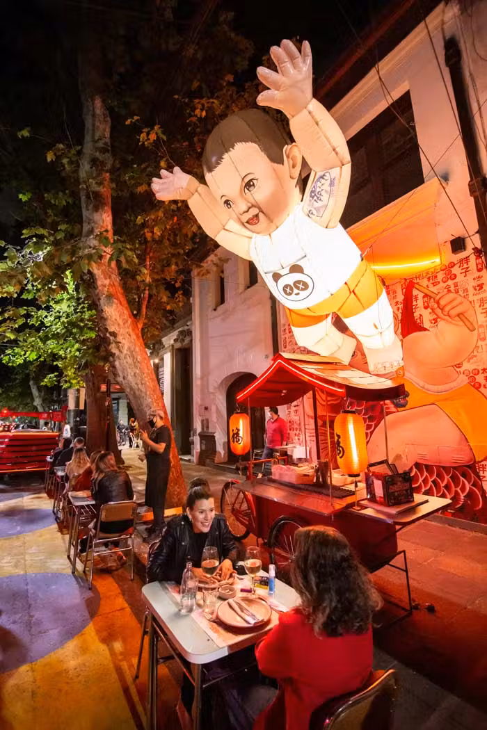 Terraza del restaurante NIño Gordo.
