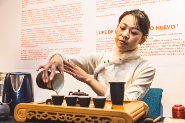 Ceremonia del te en el Nuevo Año Chino de Madrid.