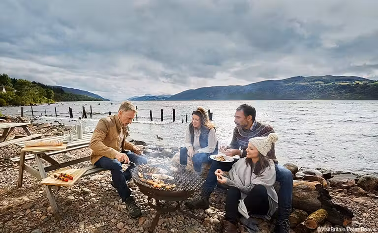 barbacoa divertida en loch ness