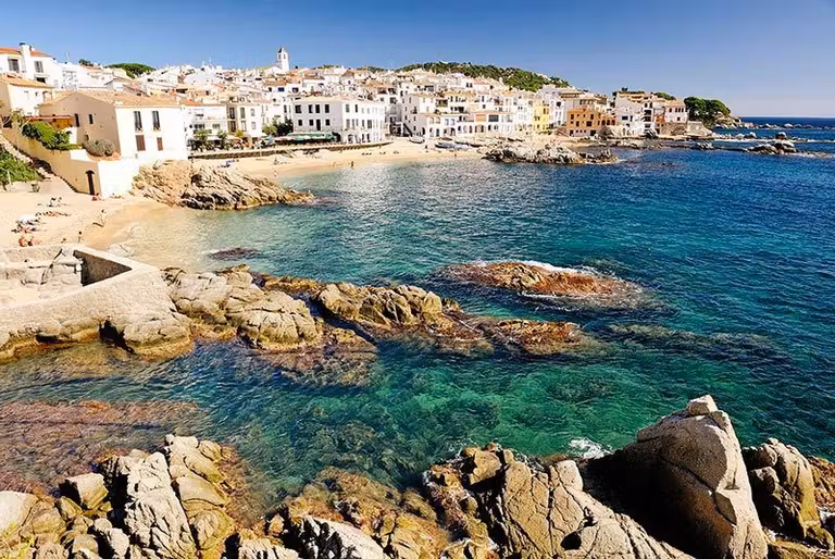 Playa de Calella de Palafrugell.