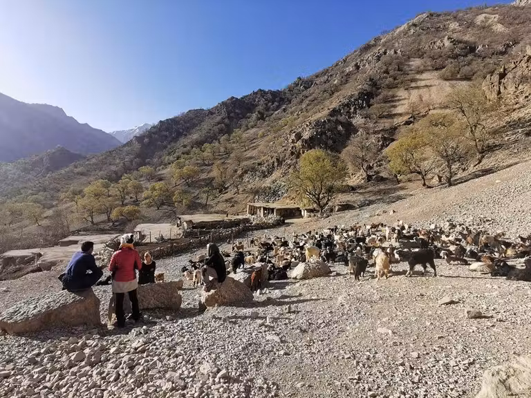Paisaje rural de Irán.