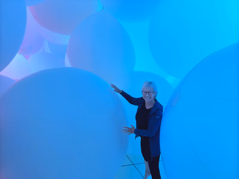 Sania Jelic en Team Lab, en Tokio.