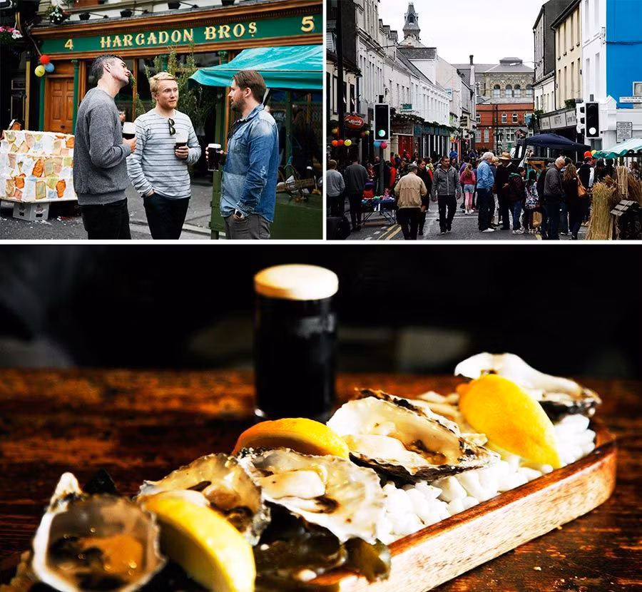 Escenas de la animada ciudad de Sligo.