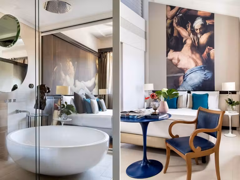 Habitación de lujo del Gran Meliá Villa Agrippina