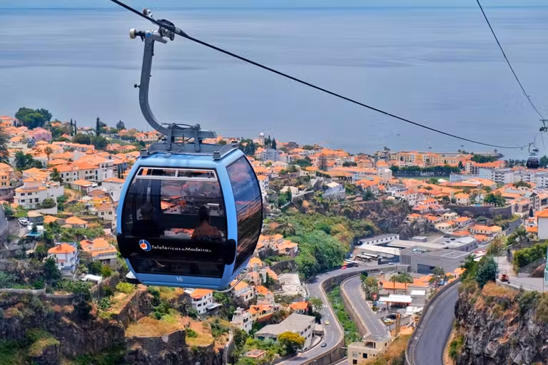 Teleférico que sube hasta el barrio de Monte.