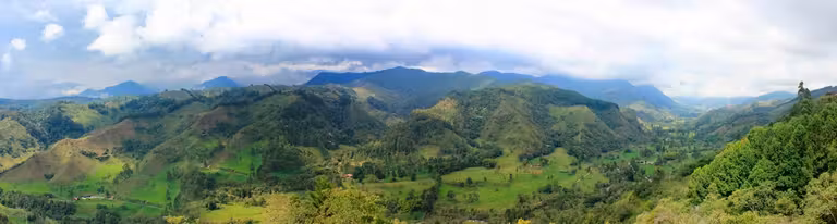 Mirador en Salento del eje cafetero