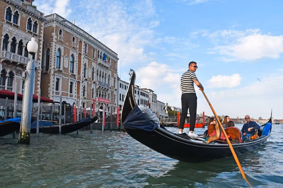 góndola en el barrio de San Marco