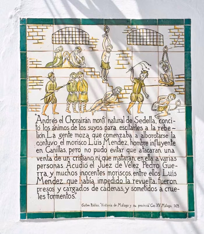 Azulejo número 3 de Frigiliana.