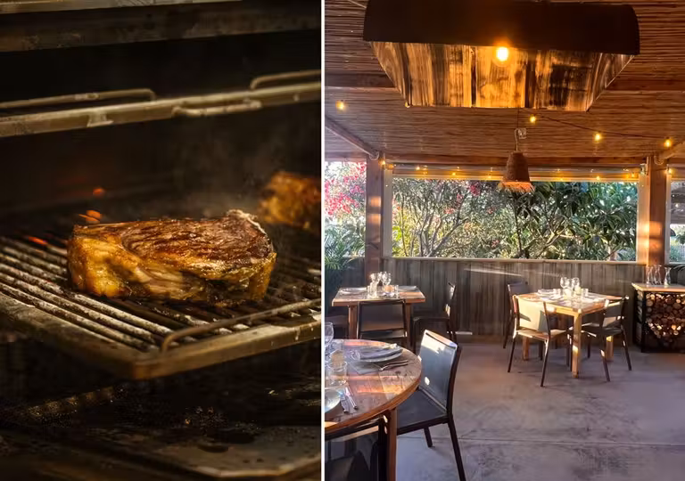 Parrilla del restaurante Asar, uno de los restaurantes en Formentera más recomendables.