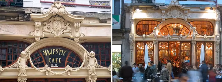 Café Majestic de Oporto.