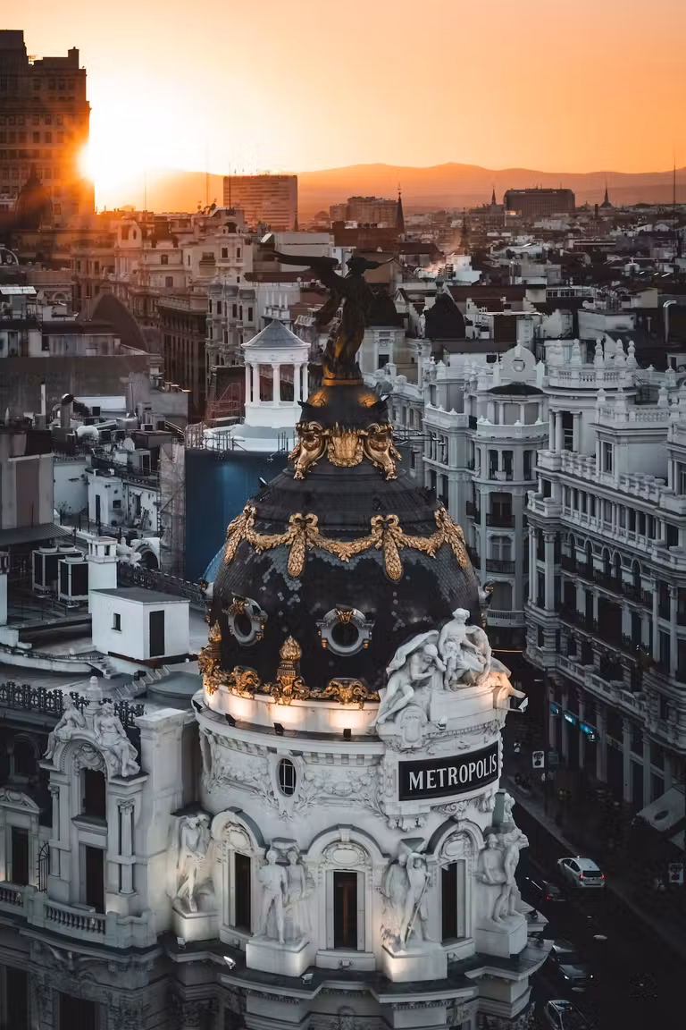 Edificio Metrópolis, en el centro de Madrid.