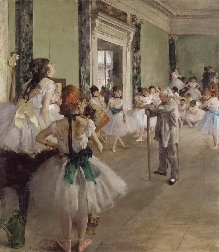 “Clase de baile”, Edgar Degas.