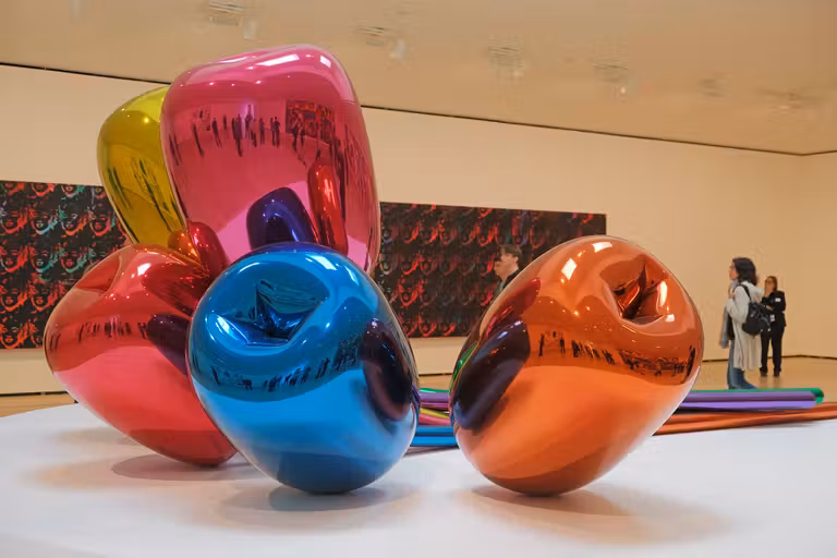 ‘Tulips’ de Jeff Koons, una de las obras emblemáticas del museo.