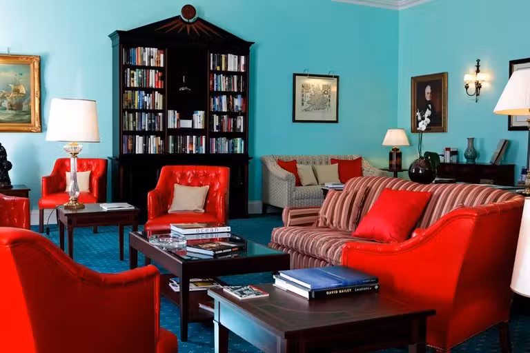 Biblioteca del hotel The Yeatman.