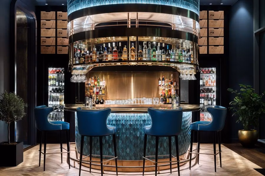 Barra del restaurante Spago by Wolfgang Puck.