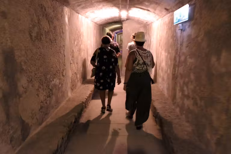 Túneles que sirvieron de refugio durante la guerra civil española.