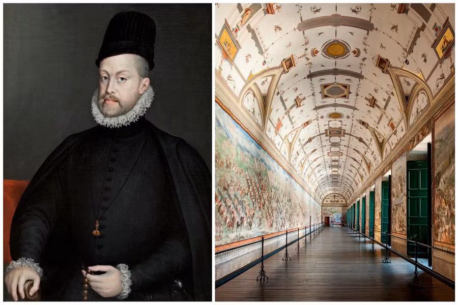 felipe ii y galeria batallas el escorial