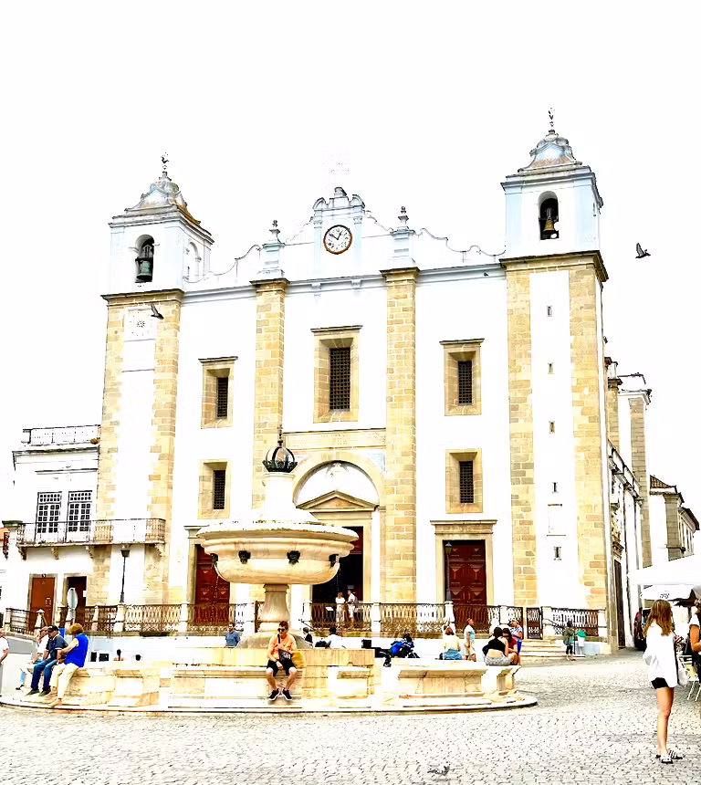 Praça do Giraldo, en Évora. © Pepa García
