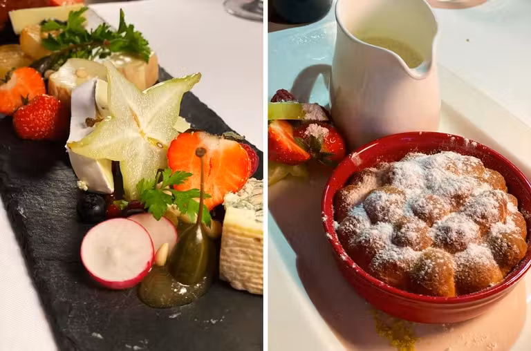 platos del restaurante villa patriot marianske lazne