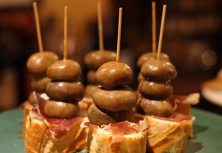 champinones en la calle laurel