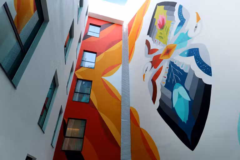 mural boa mistura iberostar paseo gracia hotel barcelona