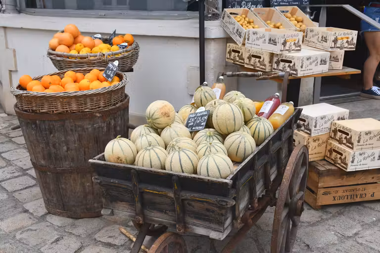 Detalle de una tienda en Ars-en-Ré.