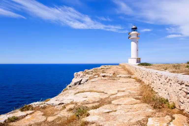 Faro de Cap de Babaria, en Formentera